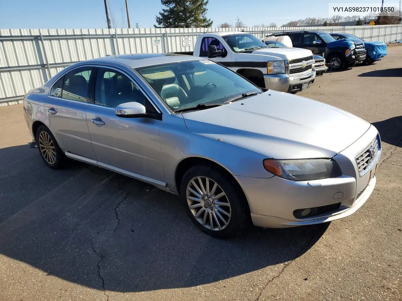 2007 Volv S80 VIN: YV1AS982371018550 Lot: 48824406