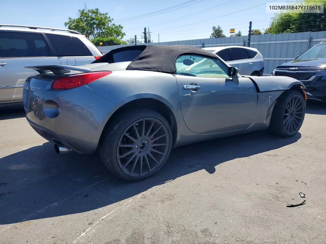2007 Pont Solstice VIN: 1G2MB35B47Y115675 Lot: 50027356