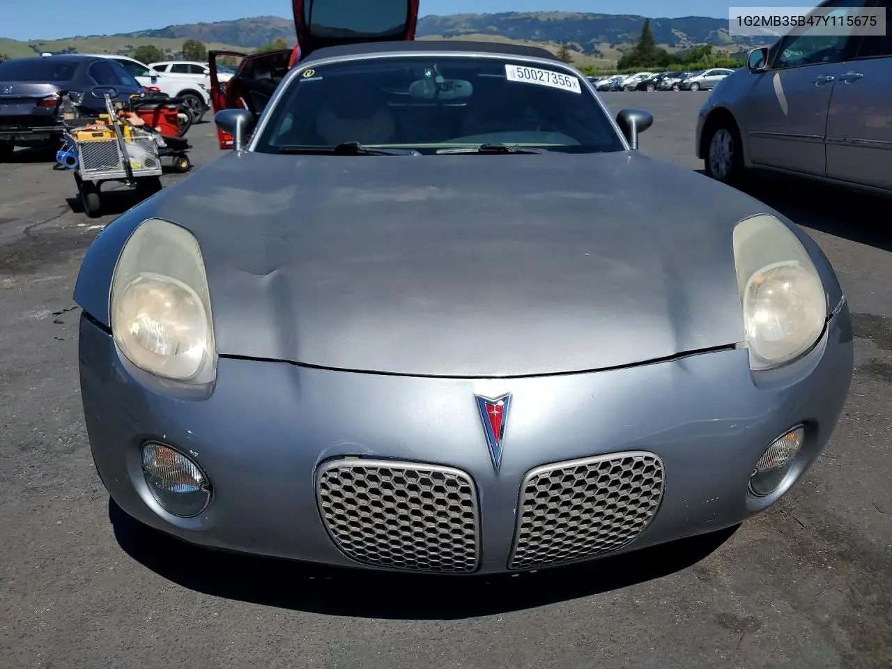 2007 Pont Solstice VIN: 1G2MB35B47Y115675 Lot: 50027356