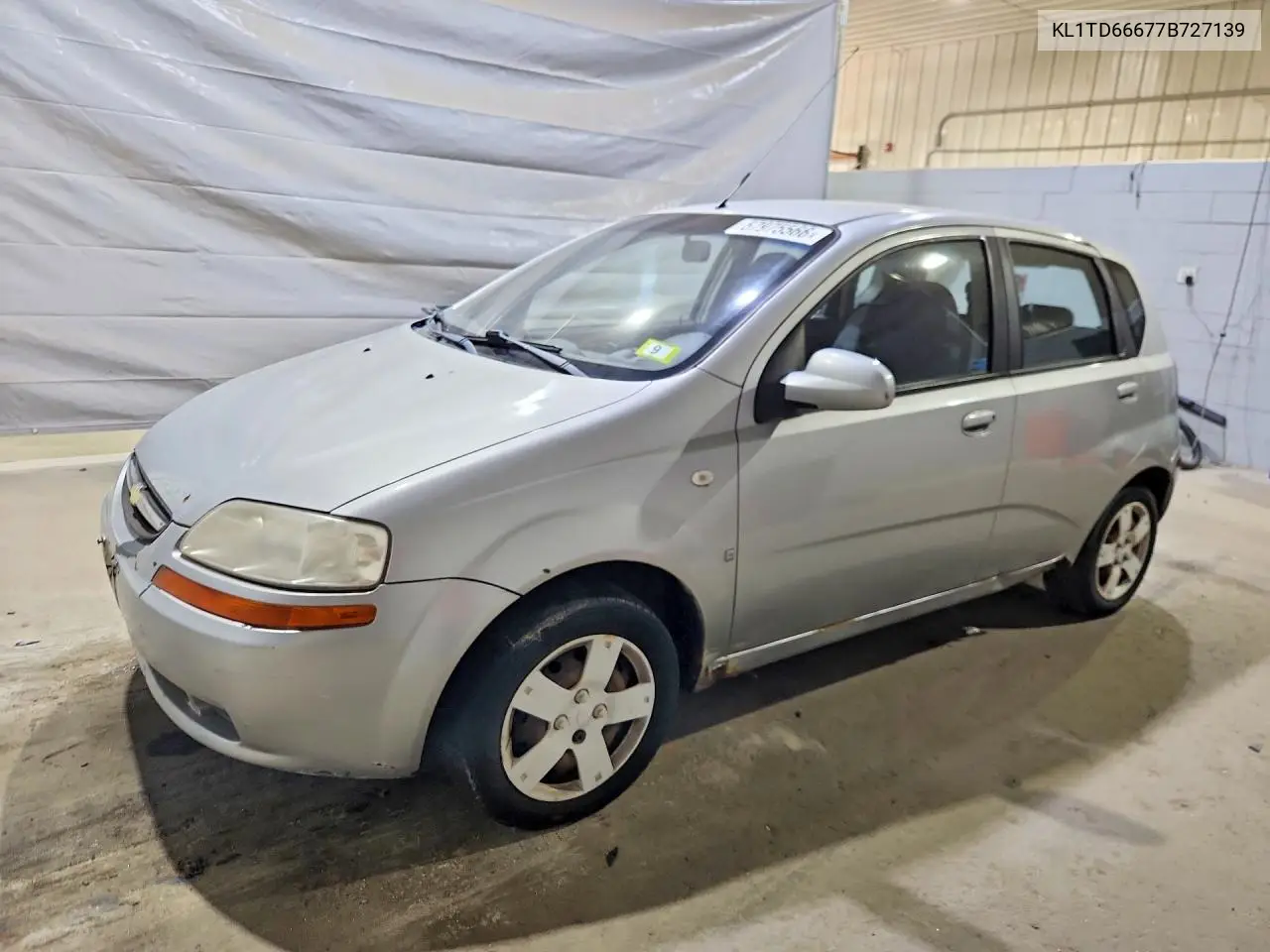 2007 Chev Aveo VIN: KL1TD66677B727139 Lot: 57975566