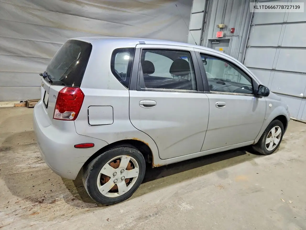2007 Chev Aveo VIN: KL1TD66677B727139 Lot: 57975566