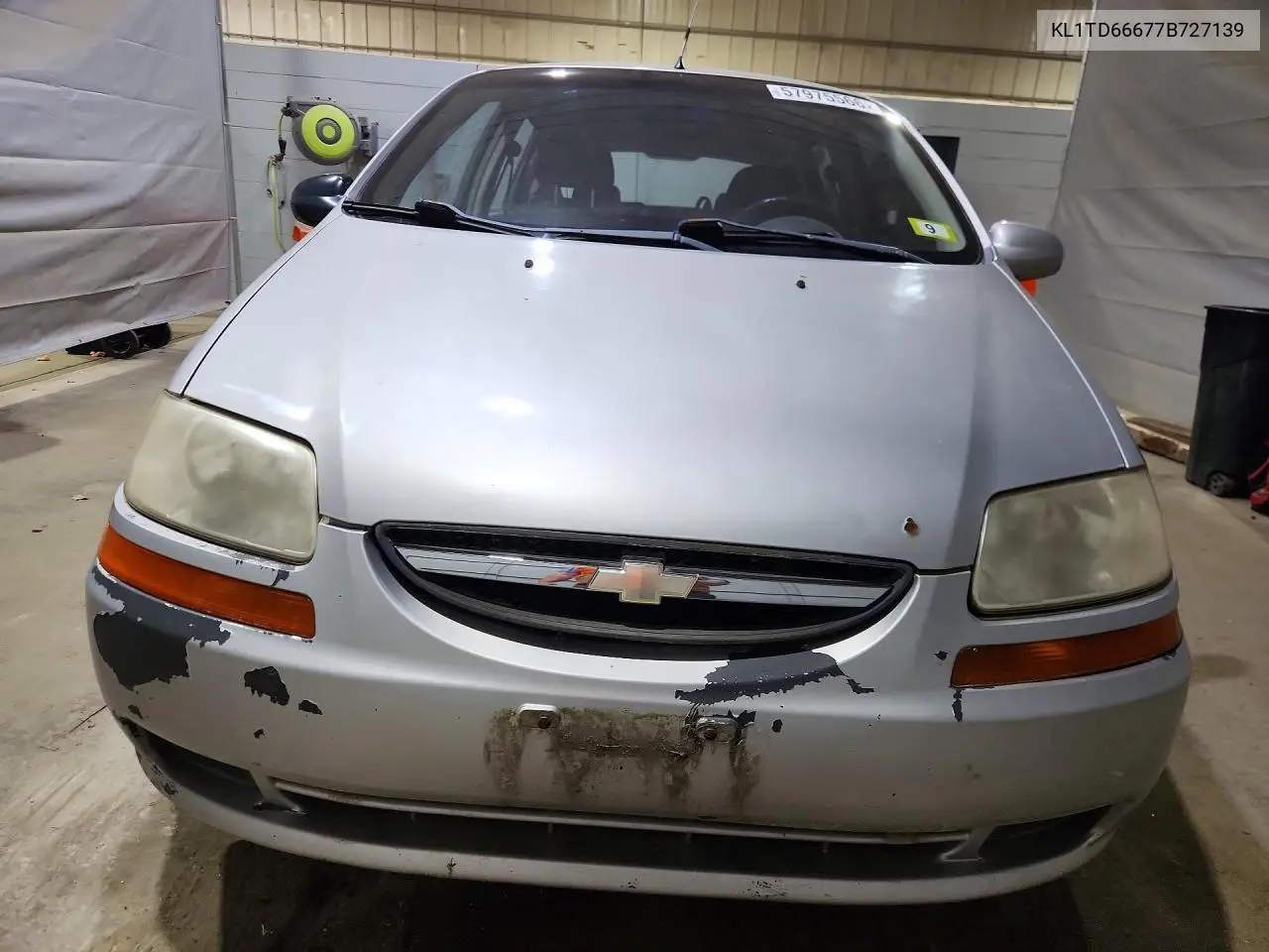 2007 Chev Aveo VIN: KL1TD66677B727139 Lot: 57975566