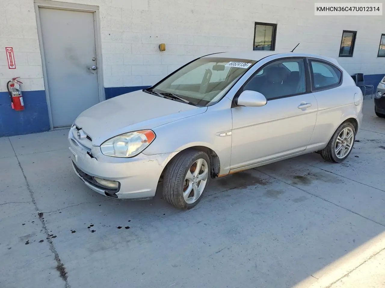 2007 Hyun Accent VIN: KMHCN36C47U012314 Lot: 60524136