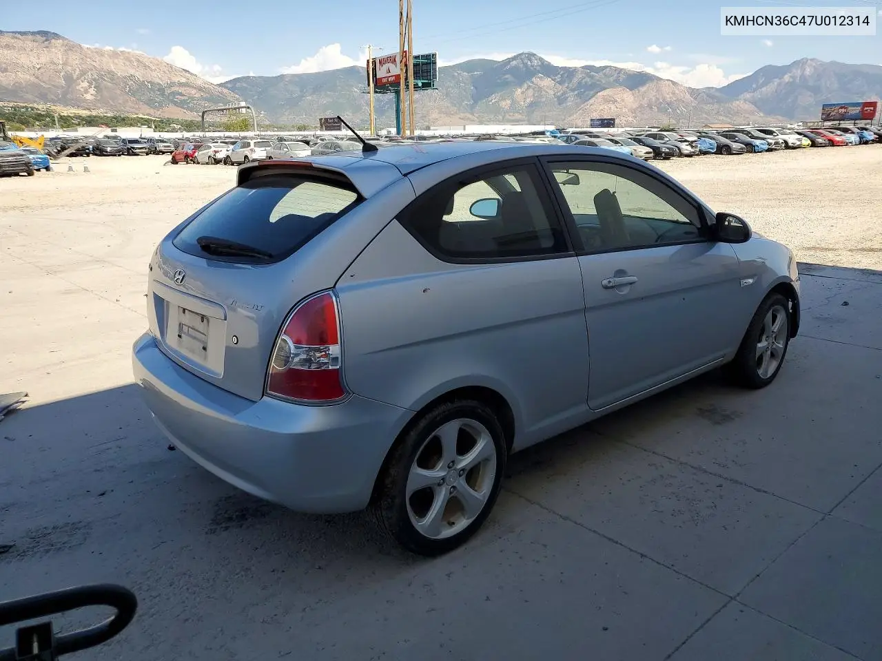 2007 Hyun Accent VIN: KMHCN36C47U012314 Lot: 60524136
