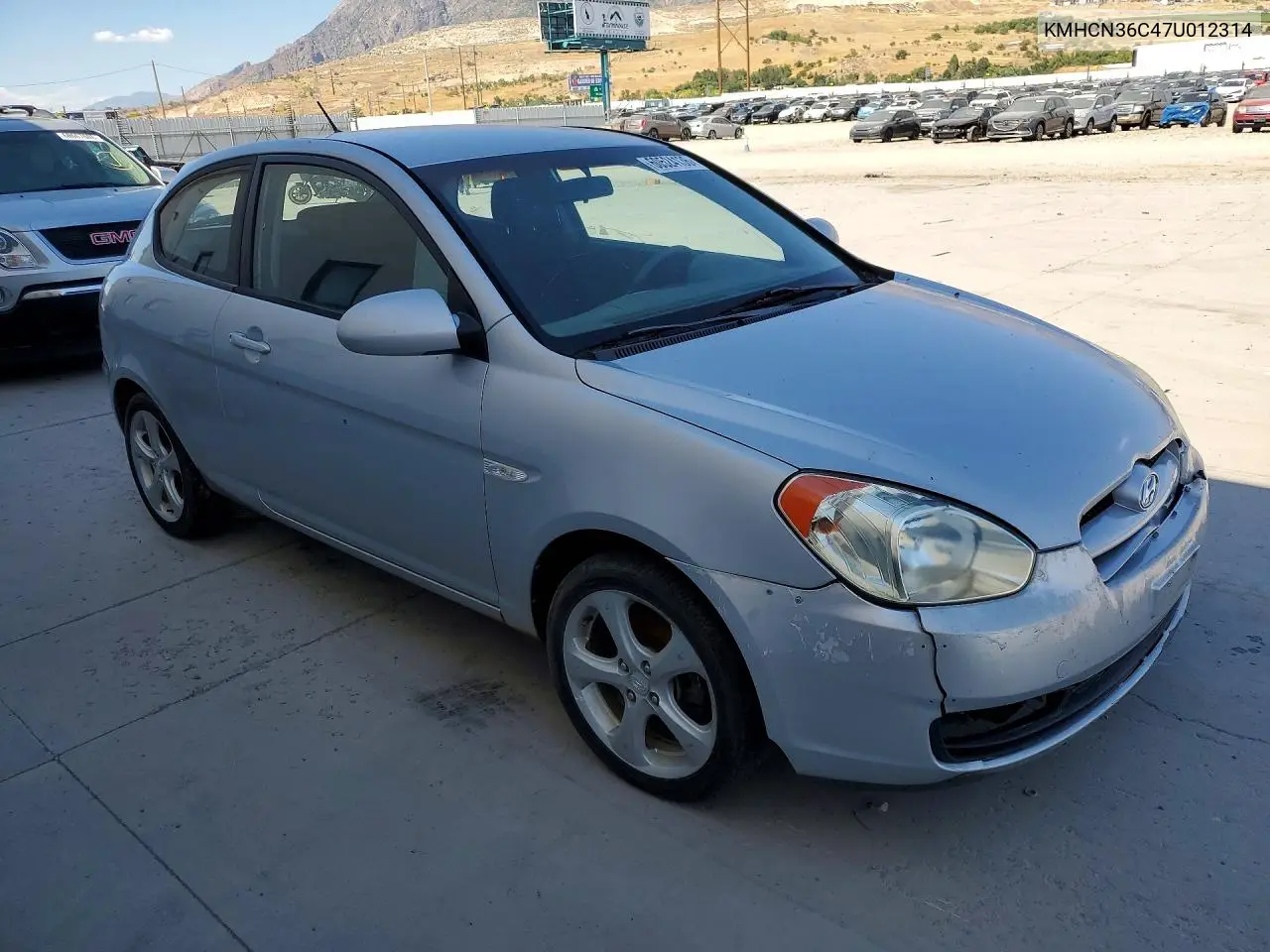 2007 Hyun Accent VIN: KMHCN36C47U012314 Lot: 60524136