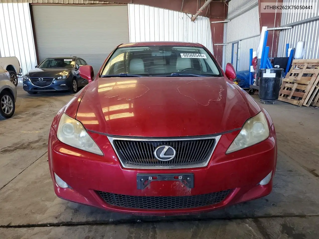 2007 Lexus Is 250 VIN: JTHBK262X75050441 Lot: 60560546