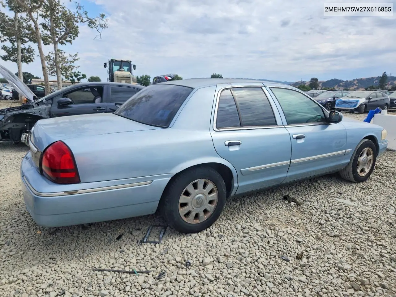 2007 Mercury Grand Marquis Ls VIN: 2MEHM75W27X616855 Lot: 61090326