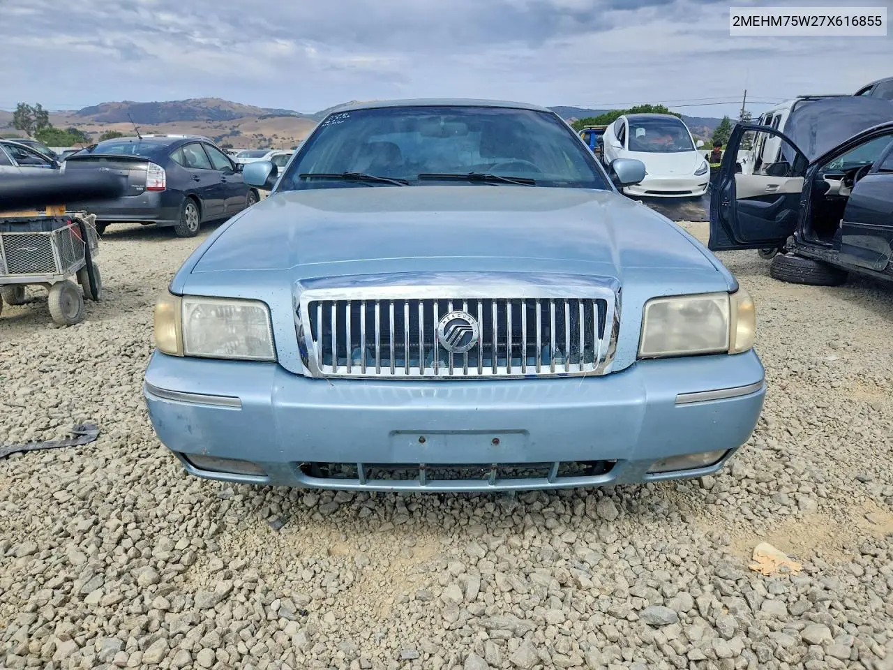 2007 Mercury Grand Marquis Ls VIN: 2MEHM75W27X616855 Lot: 61090326