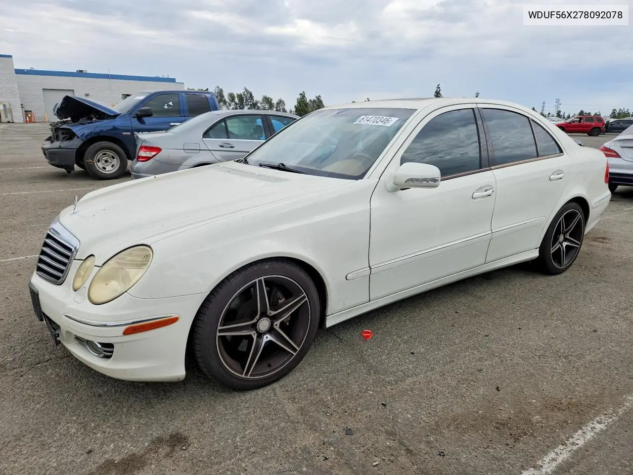 2007 Merz E Class E350 4D Seda VIN: WDBUF56X27B092078 Lot: 61470346