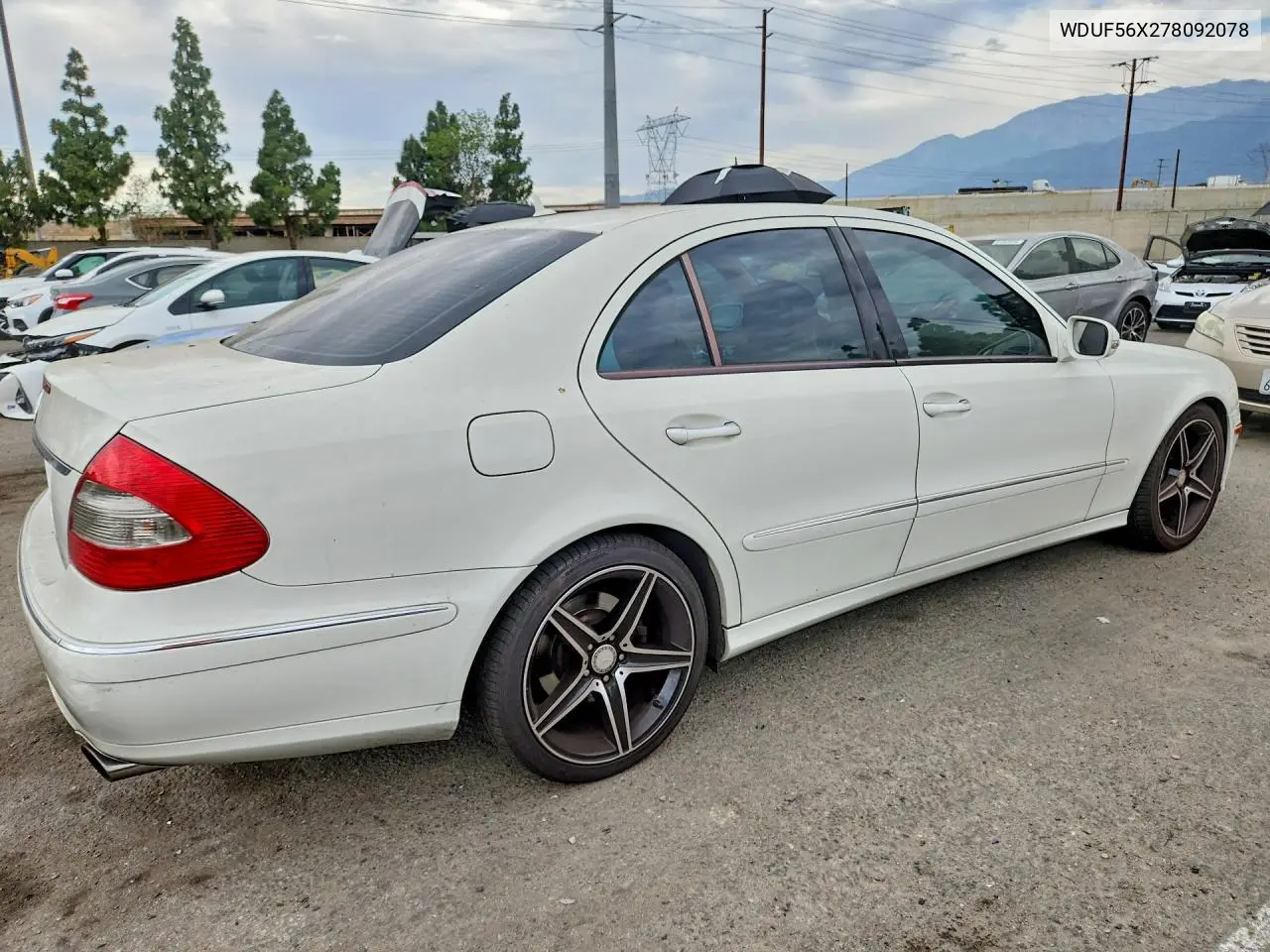 2007 Merz E Class E350 4D Seda VIN: WDBUF56X27B092078 Lot: 61470346