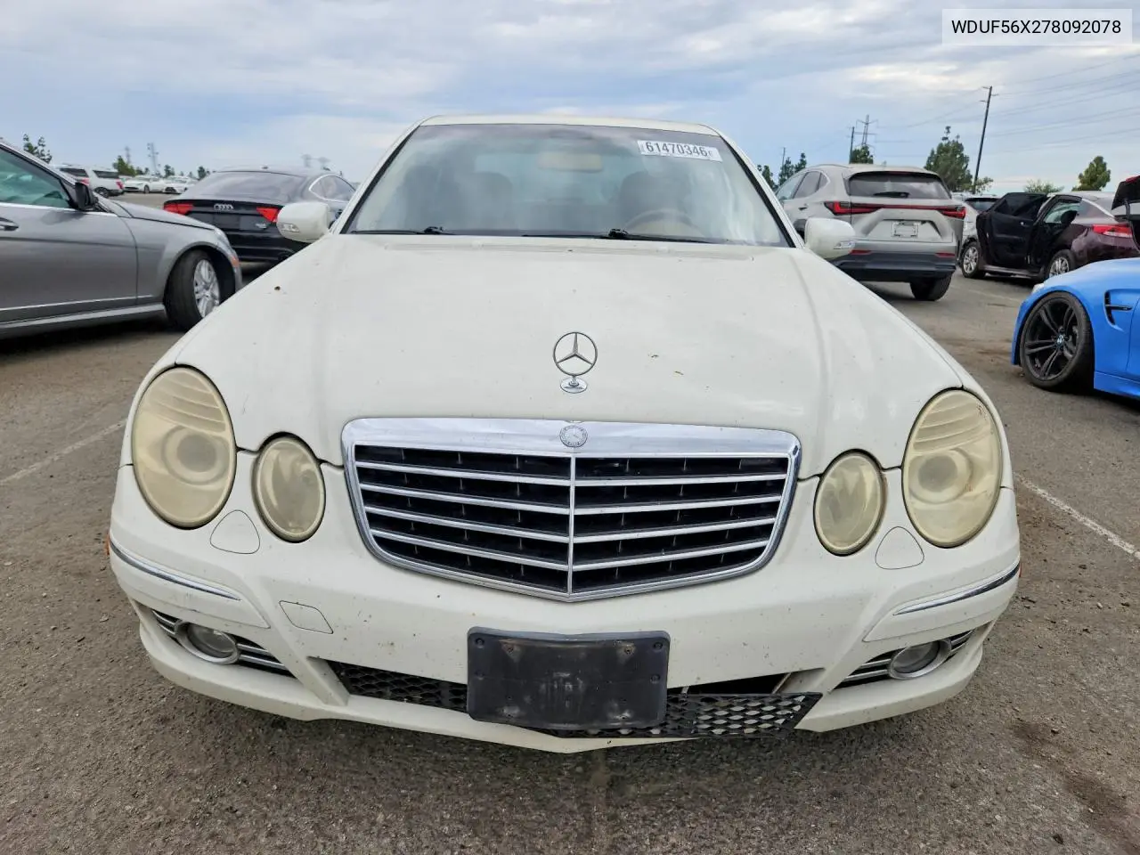 2007 Merz E Class E350 4D Seda VIN: WDBUF56X27B092078 Lot: 61470346