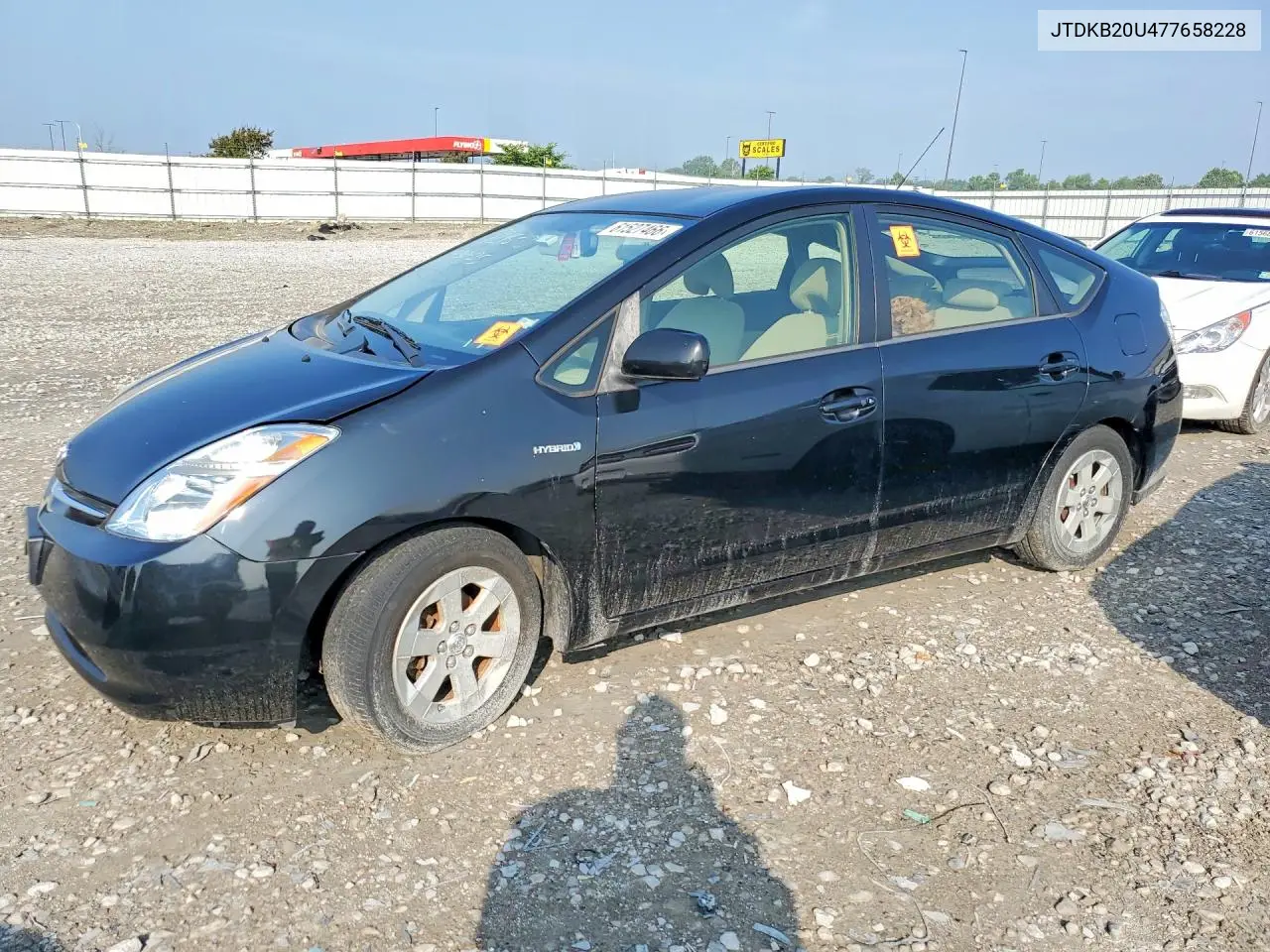 2007 Toyt Prius VIN: JTDKB20U477658228 Lot: 61527466
