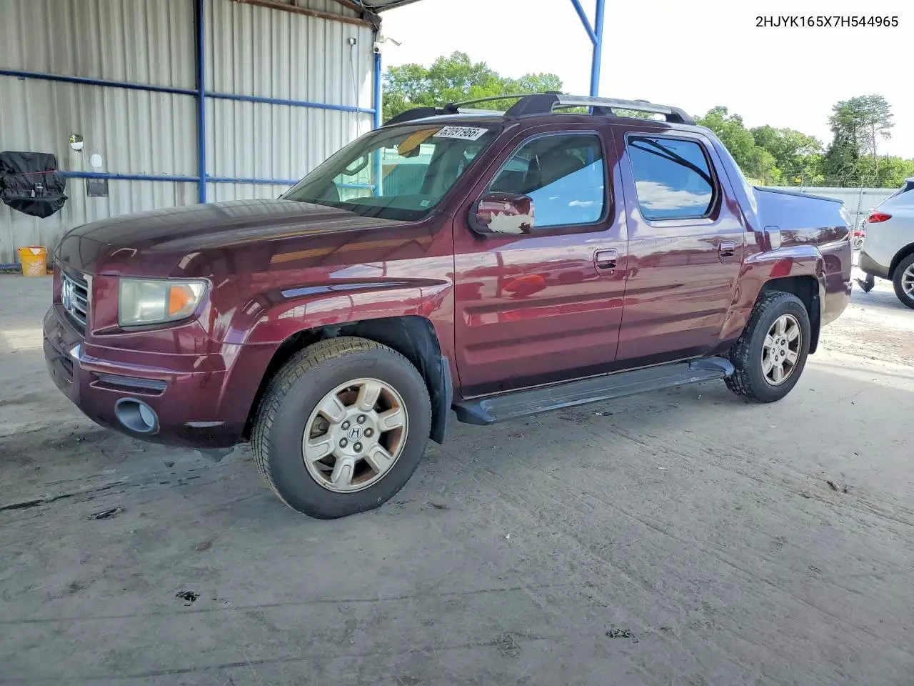 2007 Honda Ridgeline Rtl VIN: 2HJYK165X7H544965 Lot: 62091966
