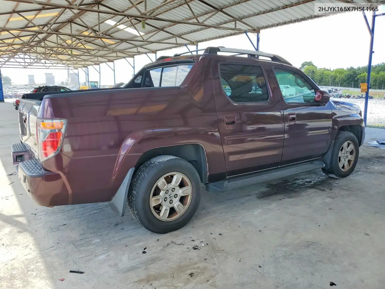 2007 Honda Ridgeline Rtl VIN: 2HJYK165X7H544965 Lot: 62091966