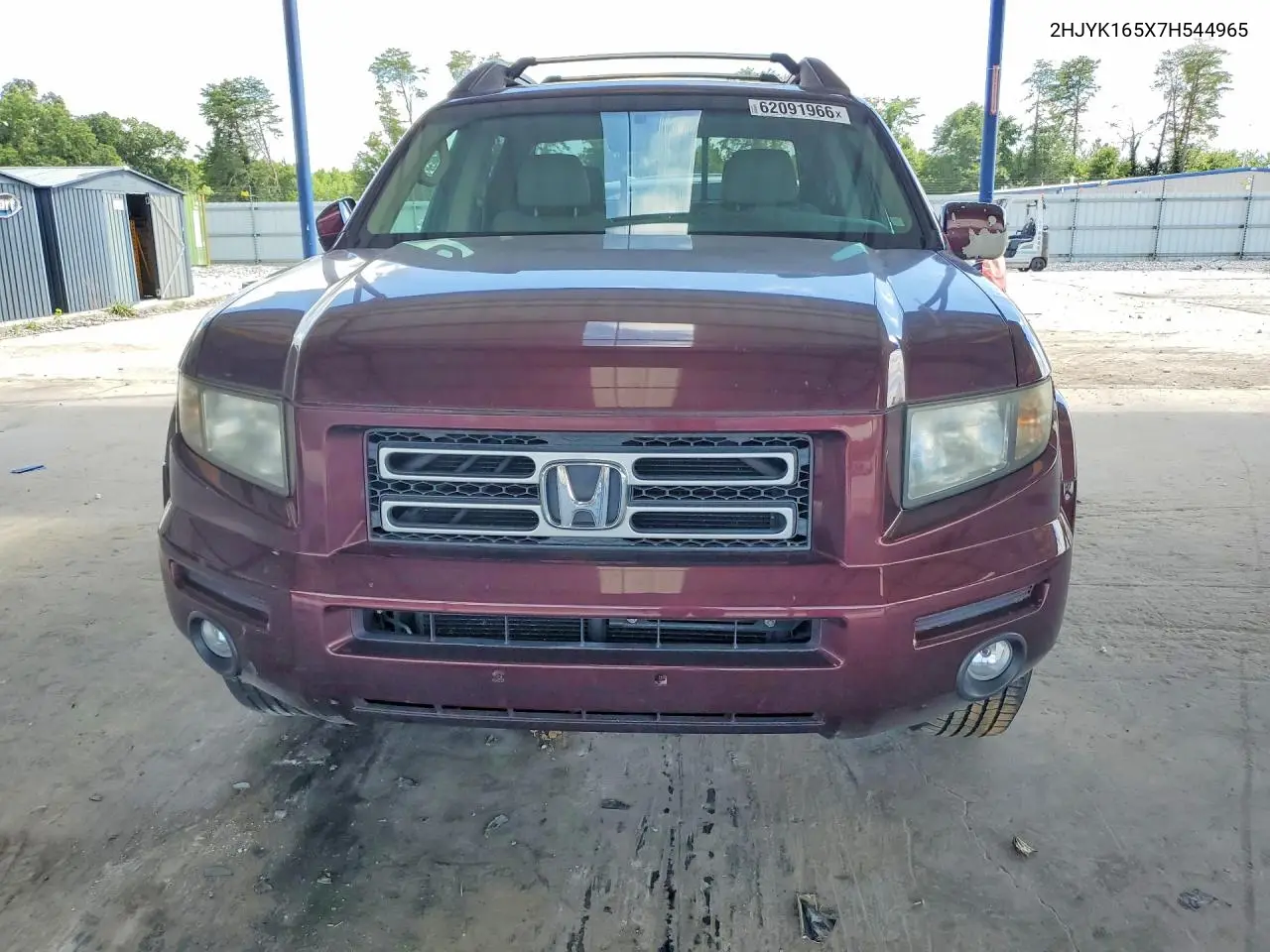 2007 Honda Ridgeline Rtl VIN: 2HJYK165X7H544965 Lot: 62091966