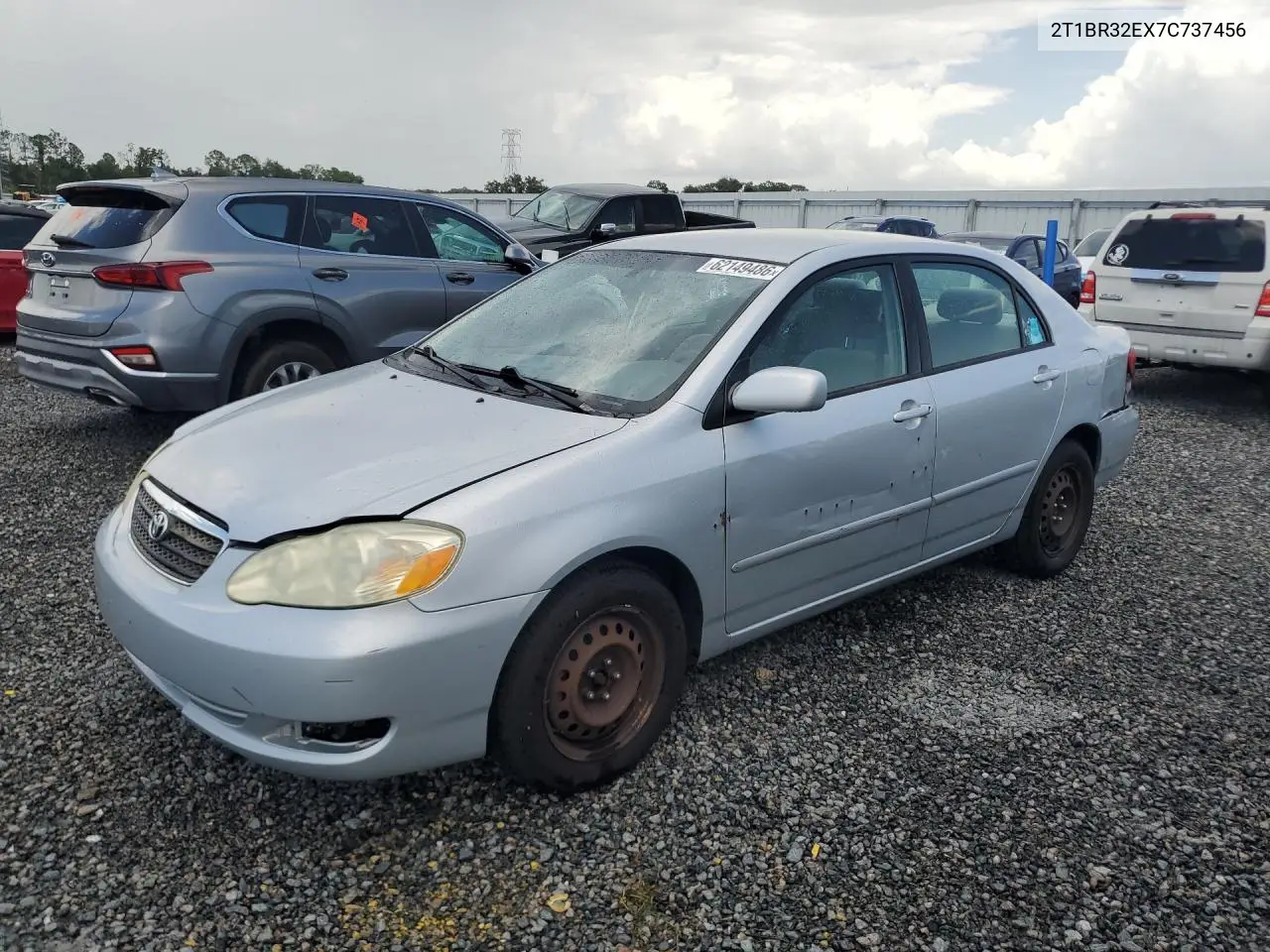 2007 Toyt Corolla VIN: 2T1BR32EX7C737456 Lot: 62149486
