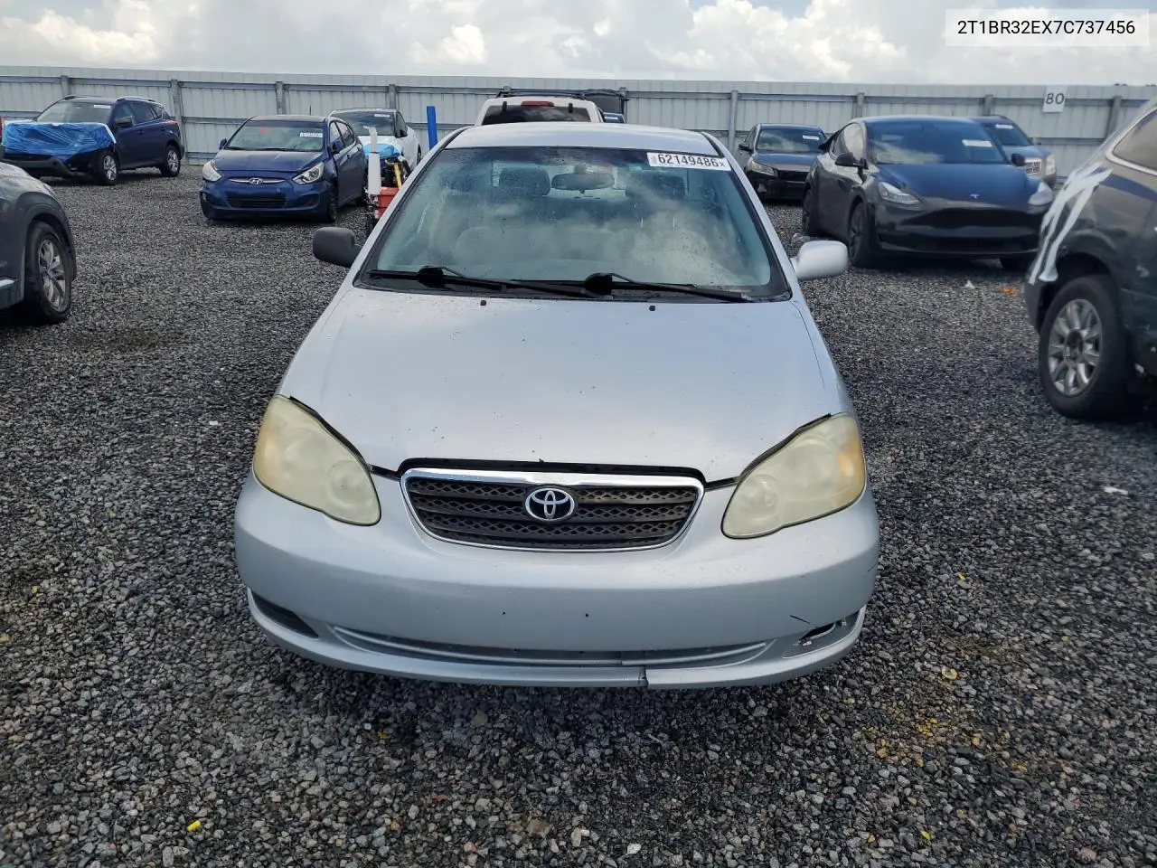 2007 Toyt Corolla VIN: 2T1BR32EX7C737456 Lot: 62149486