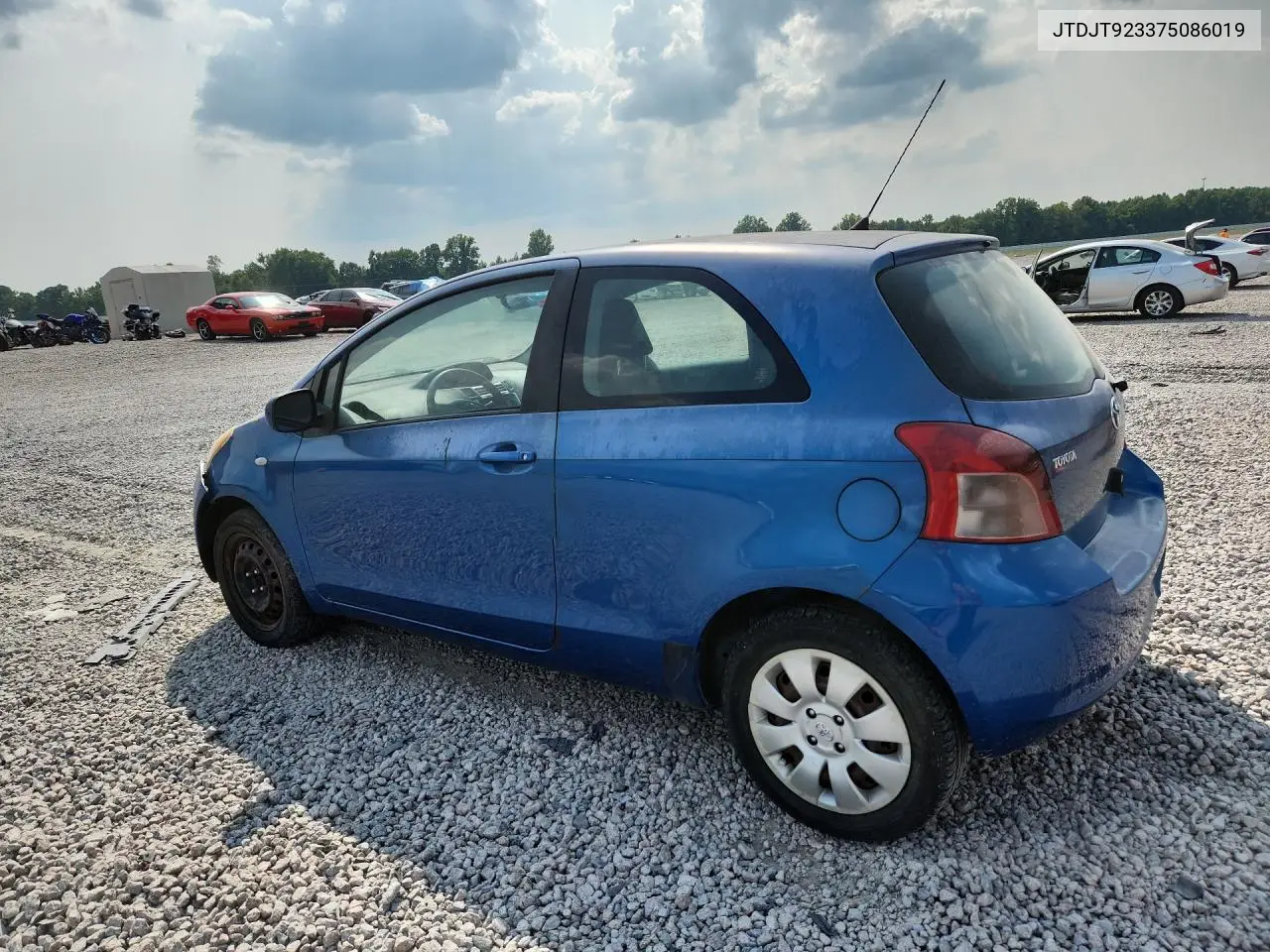 2007 Toyt Yaris Hatchback VIN: JTDJT923375086019 Lot: 76294225