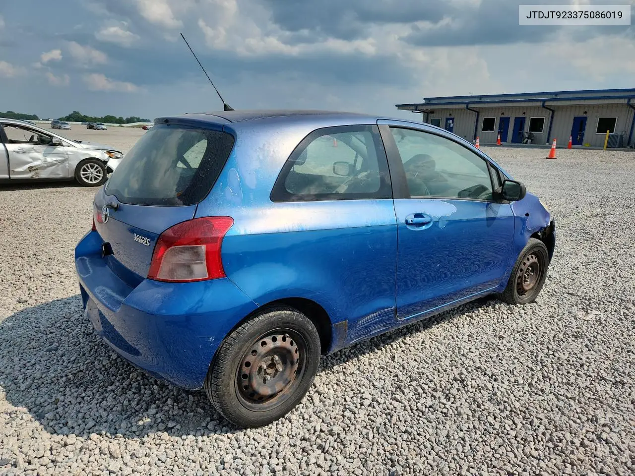 2007 Toyt Yaris Hatchback VIN: JTDJT923375086019 Lot: 76294225