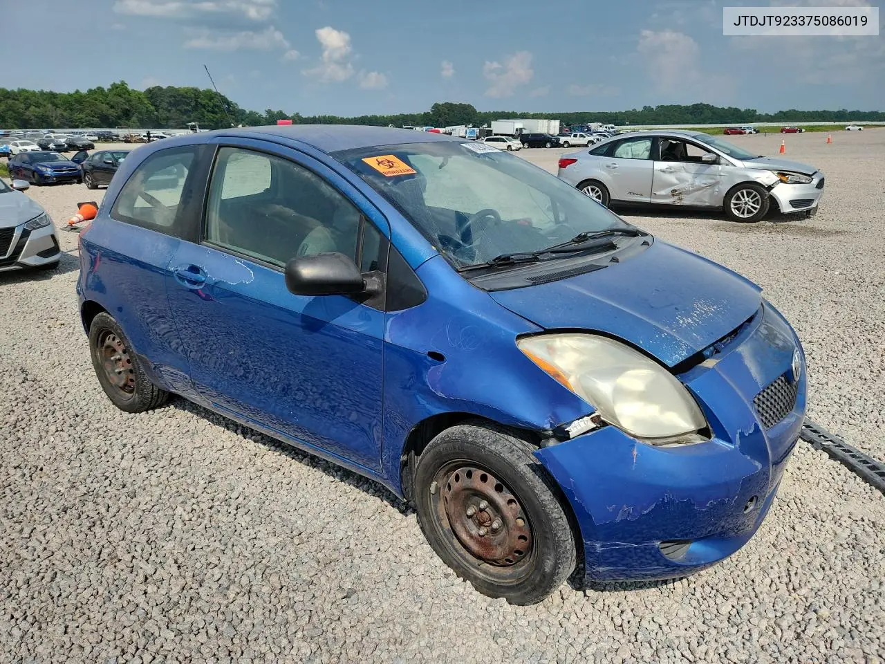 2007 Toyt Yaris Hatchback VIN: JTDJT923375086019 Lot: 76294225