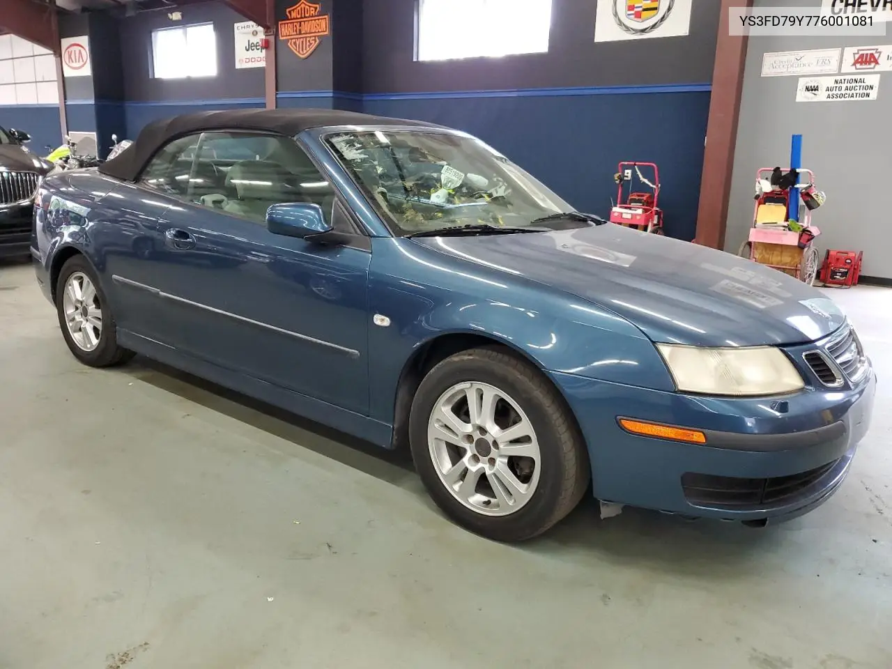 YS3FD79Y776001081 2007 Saab 9-3 2.0T
