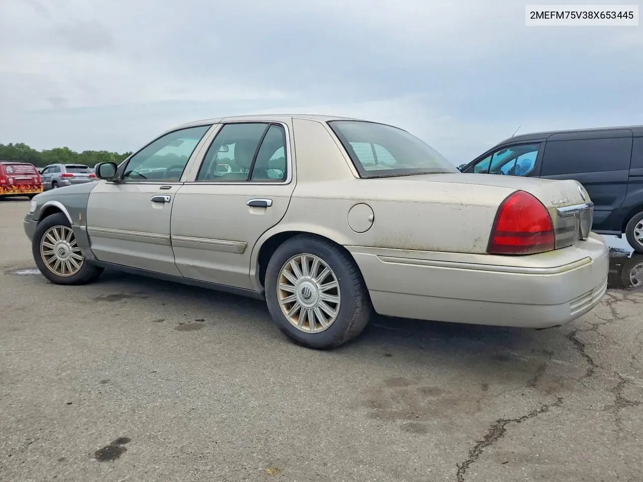 2008 Mercury Grand Marquis Ls VIN: 2MEFM75V38X653445 Lot: 58846426