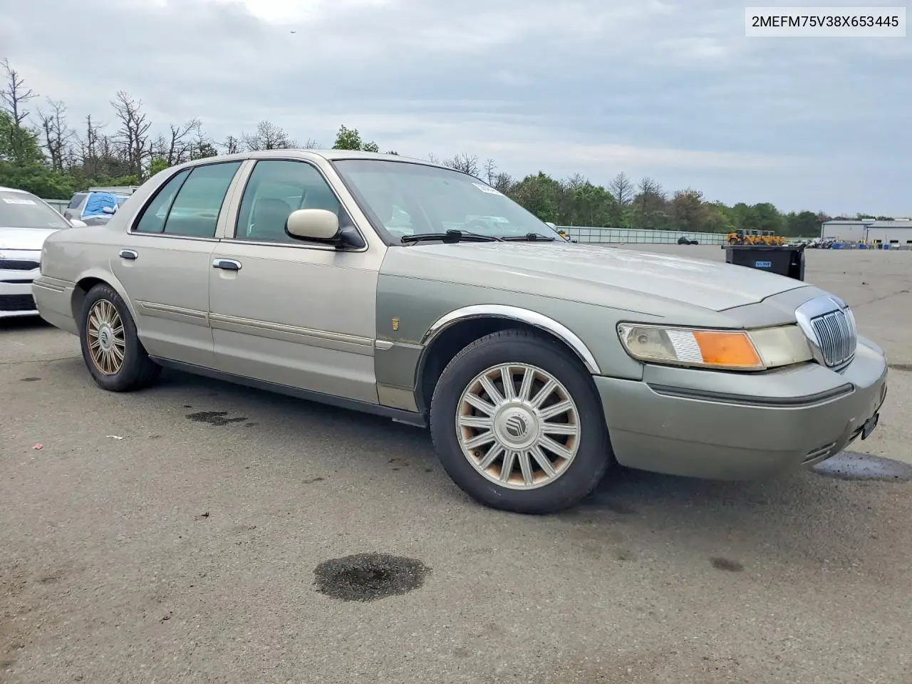 2008 Mercury Grand Marquis Ls VIN: 2MEFM75V38X653445 Lot: 58846426