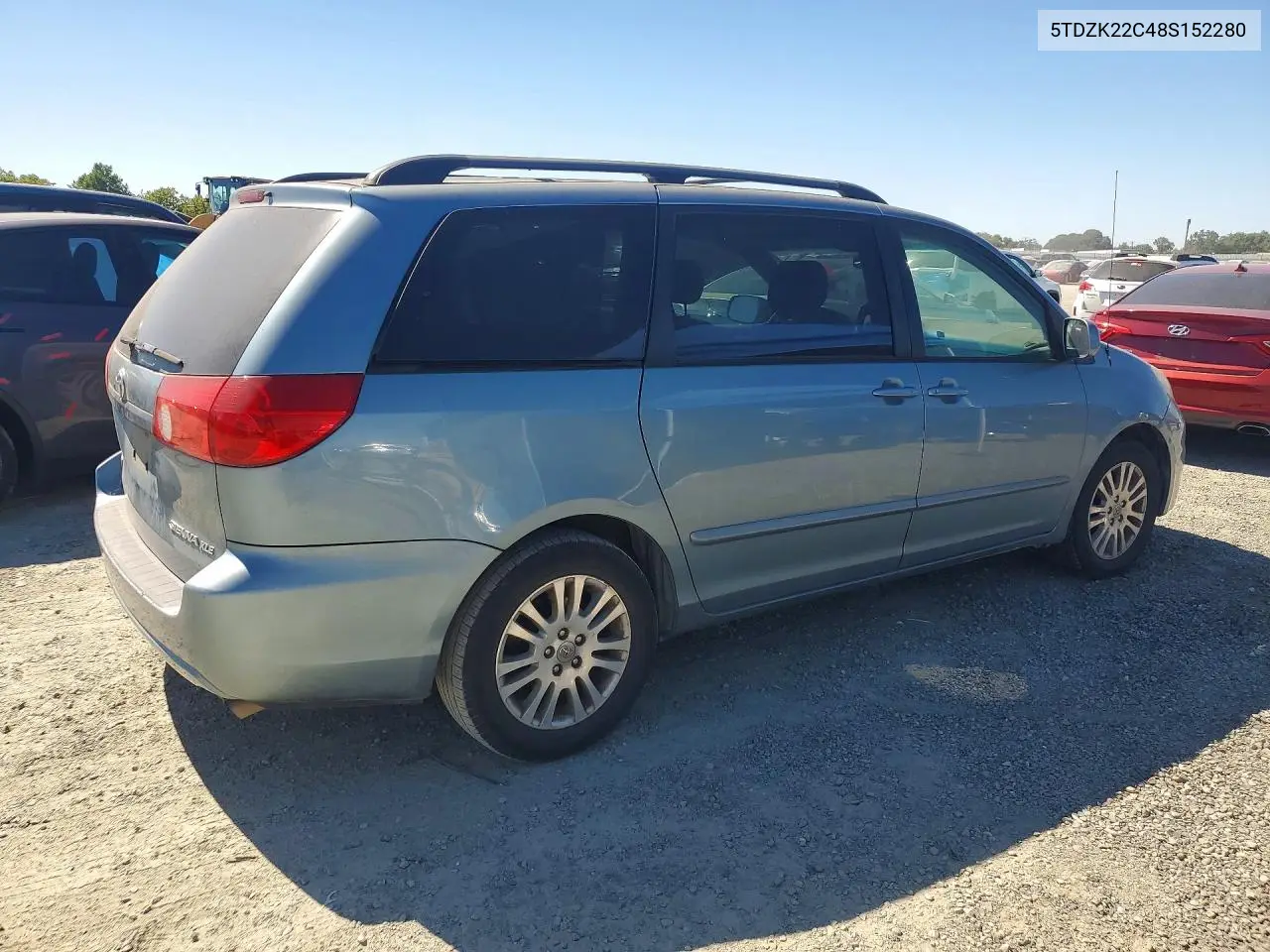 2008 Toyt Sienna VIN: 5TDZK22C48S152280 Lot: 59913266