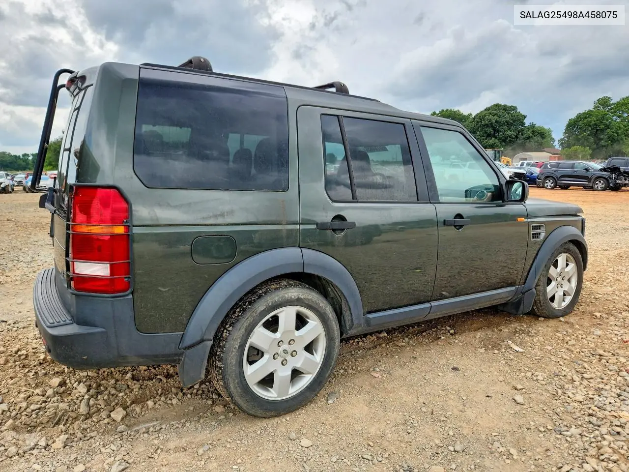 2008 Land Rover Lr3 VIN: SALAG25498A458075 Lot: 60744836