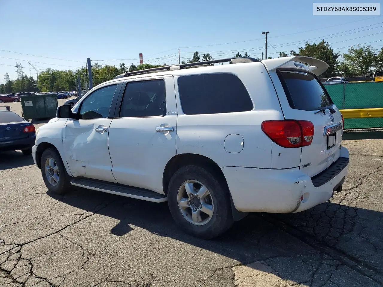 2008 Toyota Sequoia VIN: 5TDZY68AX8S005389 Lot: 61086606