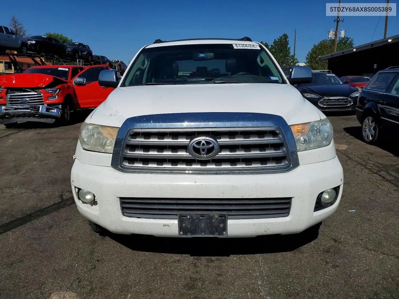 2008 Toyota Sequoia VIN: 5TDZY68AX8S005389 Lot: 61086606