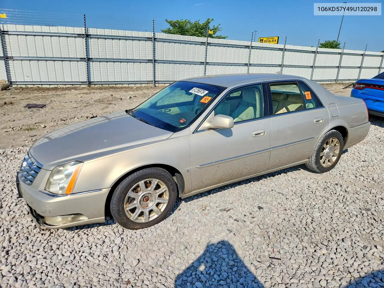 2008 Cadi Dts VIN: 1G6KD57Y49U120298 Lot: 61256976