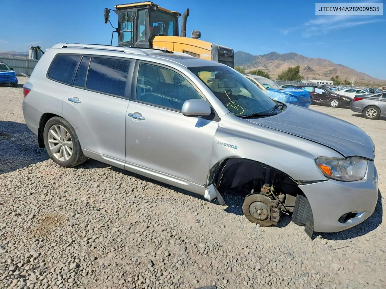 2008 Toyt Highlander VIN: JTEEW44A282009535 Lot: 61812406