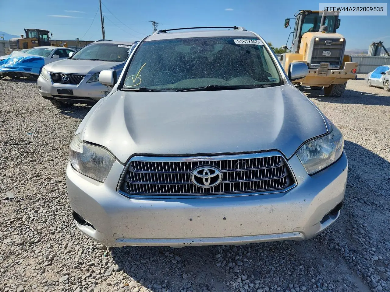 2008 Toyt Highlander VIN: JTEEW44A282009535 Lot: 61812406