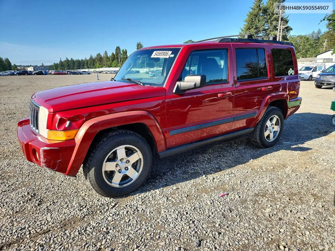 2009 Jeep Commander Sport VIN: 1J8HH48K59C554907 Lot: 54569906