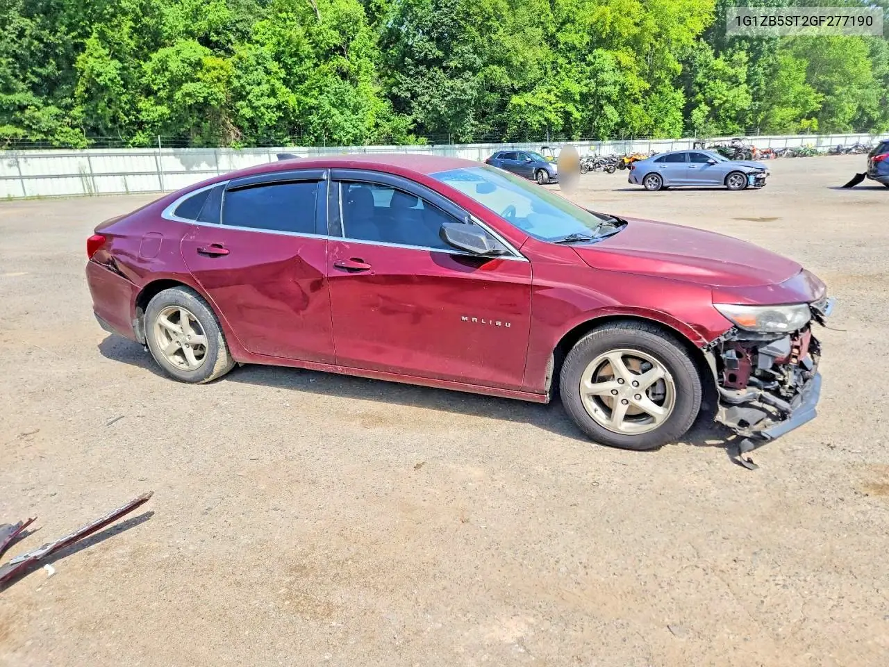 2016 Chevrolet Malibu Ls VIN: 1G1ZB5ST2GF277190 Lot: 59183006