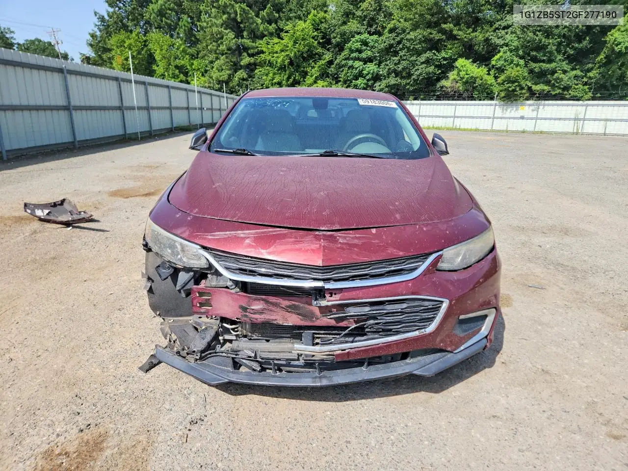2016 Chevrolet Malibu Ls VIN: 1G1ZB5ST2GF277190 Lot: 59183006