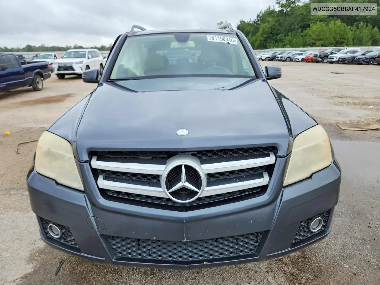2010 Merz Glk VIN: WDCGG5GB8AF417924 Lot: 61190346