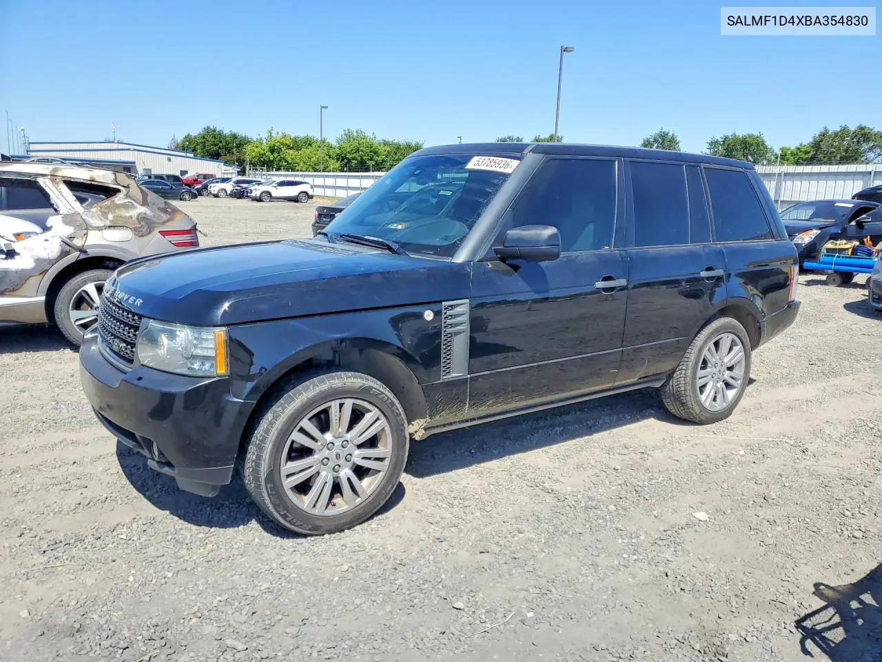 2011 L Rover Range Rove VIN: SALMF1D4XBA354830 Lot: 53785936