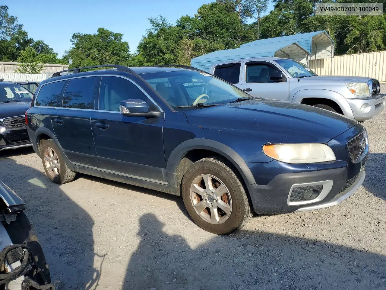 2011 Volv Xc70 3.2 VIN: YV4940BZ0B1100049 Lot: 54061616
