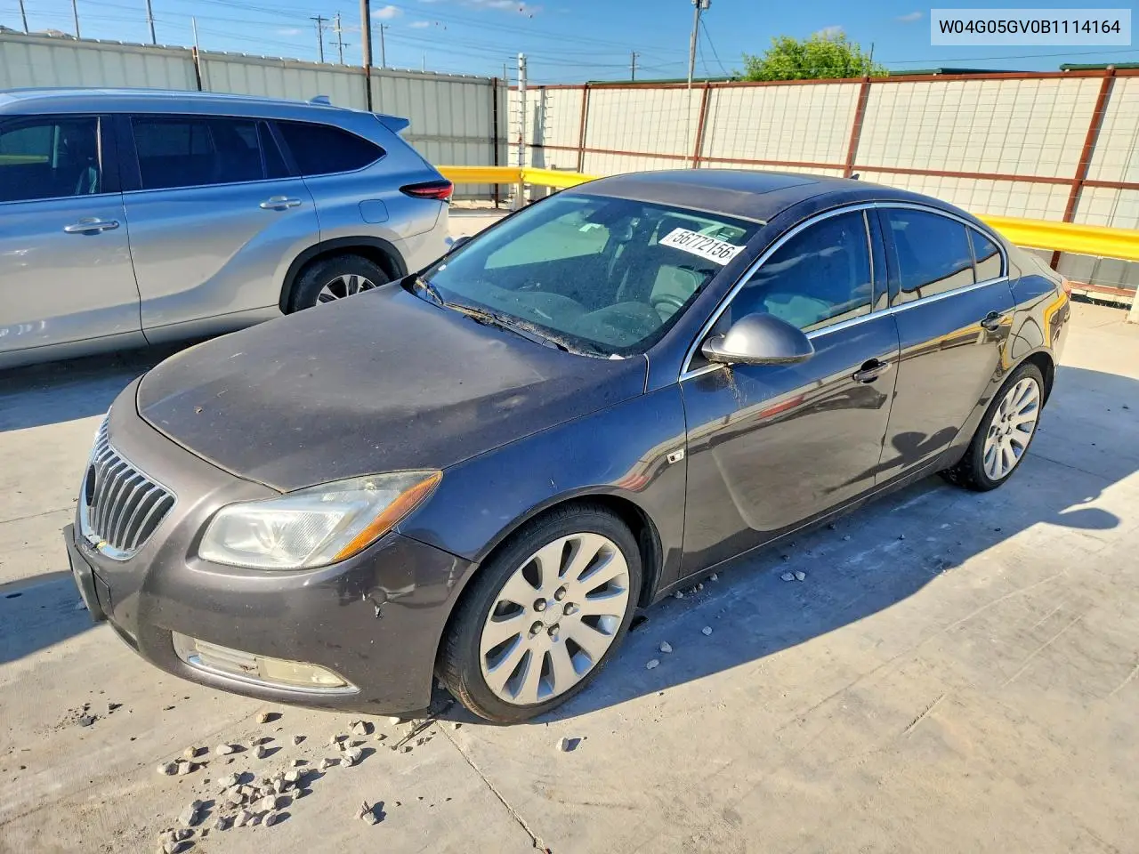 2011 Buick Regal Cxl VIN: W04G05GV0B1114164 Lot: 56772156