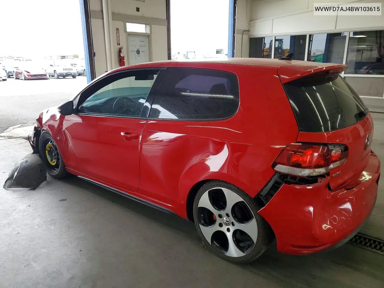 2011 Volkswagen Gti VIN: WVWFD7AJ4BW103615 Lot: 61171086