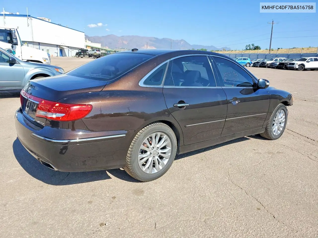 2011 Hyun Azera VIN: KMHFC4DF7BA516758 Lot: 61797656