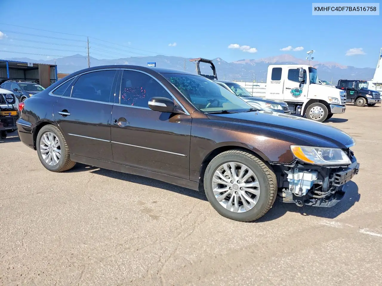 2011 Hyun Azera VIN: KMHFC4DF7BA516758 Lot: 61797656