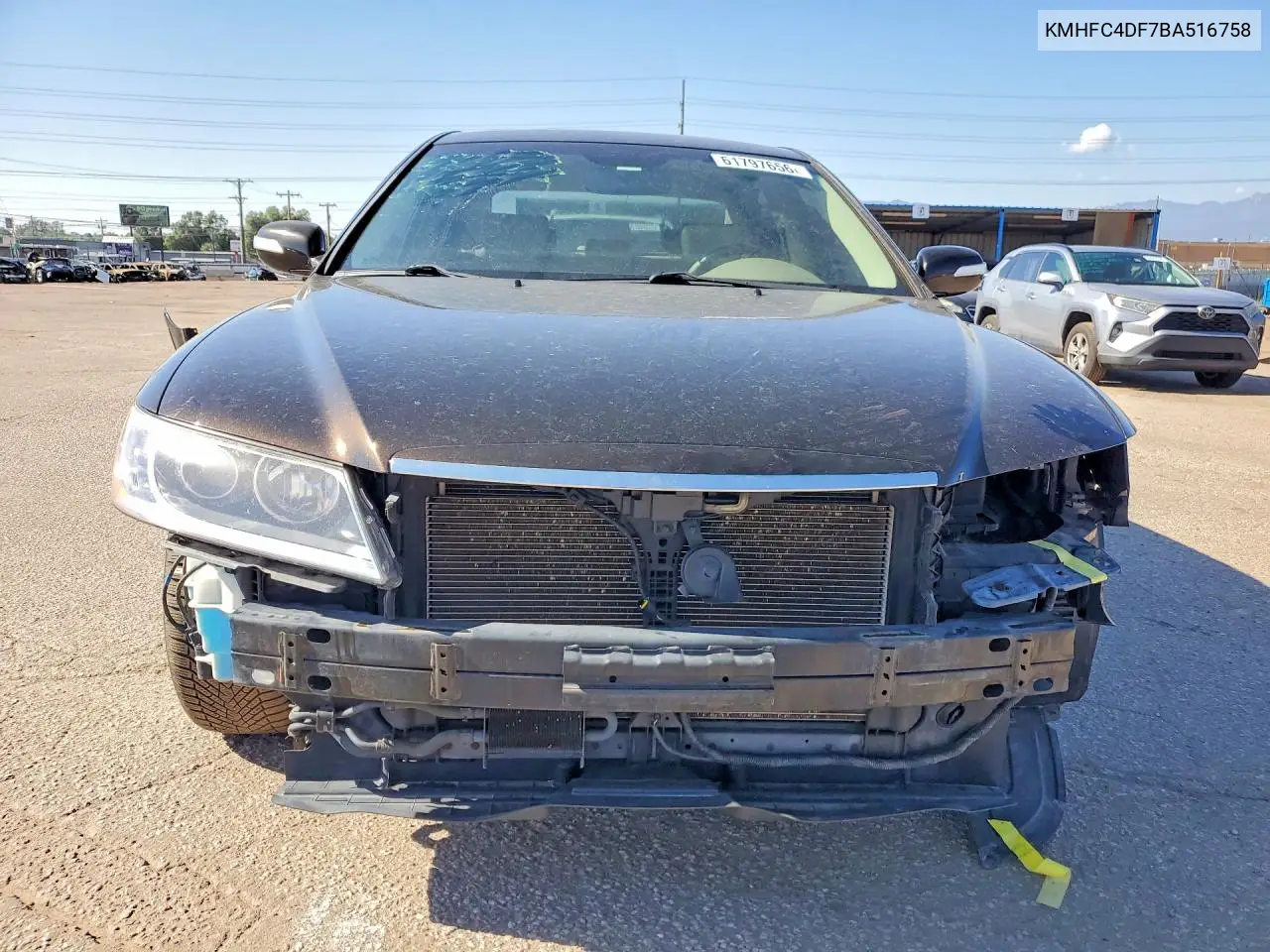 2011 Hyun Azera VIN: KMHFC4DF7BA516758 Lot: 61797656