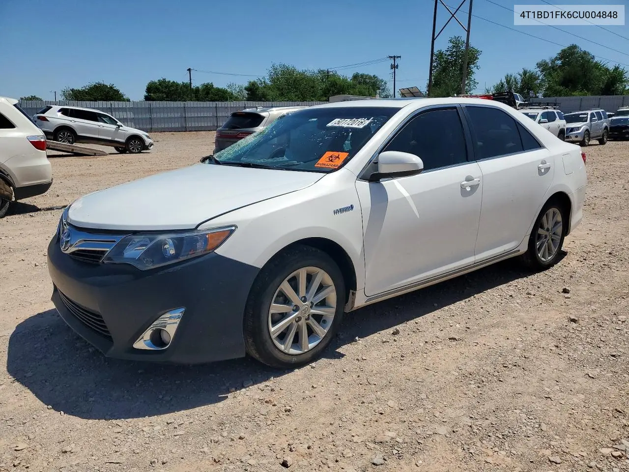 4T1BD1FK6CU004848 2012 Toyota Camry Hybrid Xle