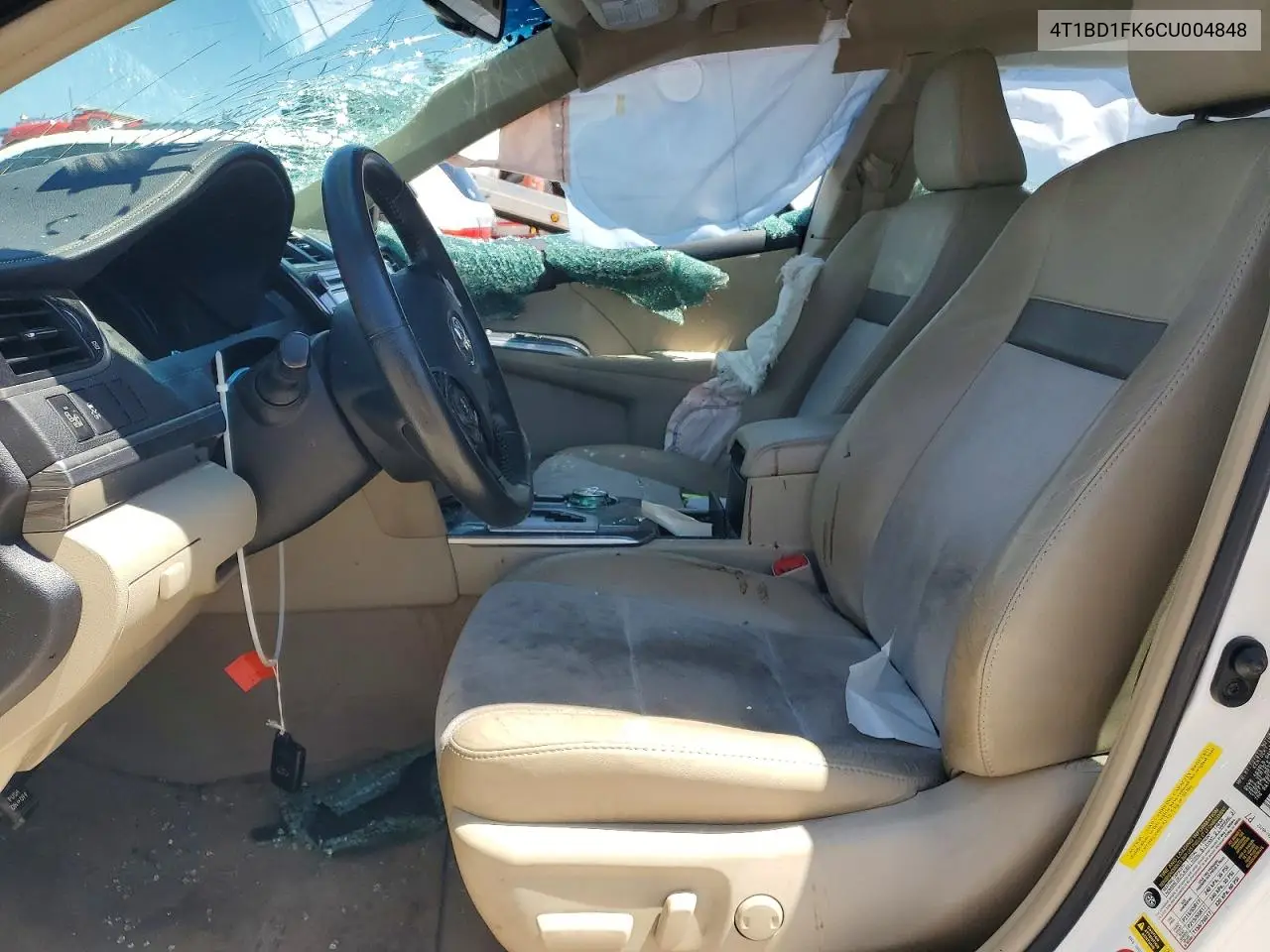 4T1BD1FK6CU004848 2012 Toyota Camry Hybrid Xle