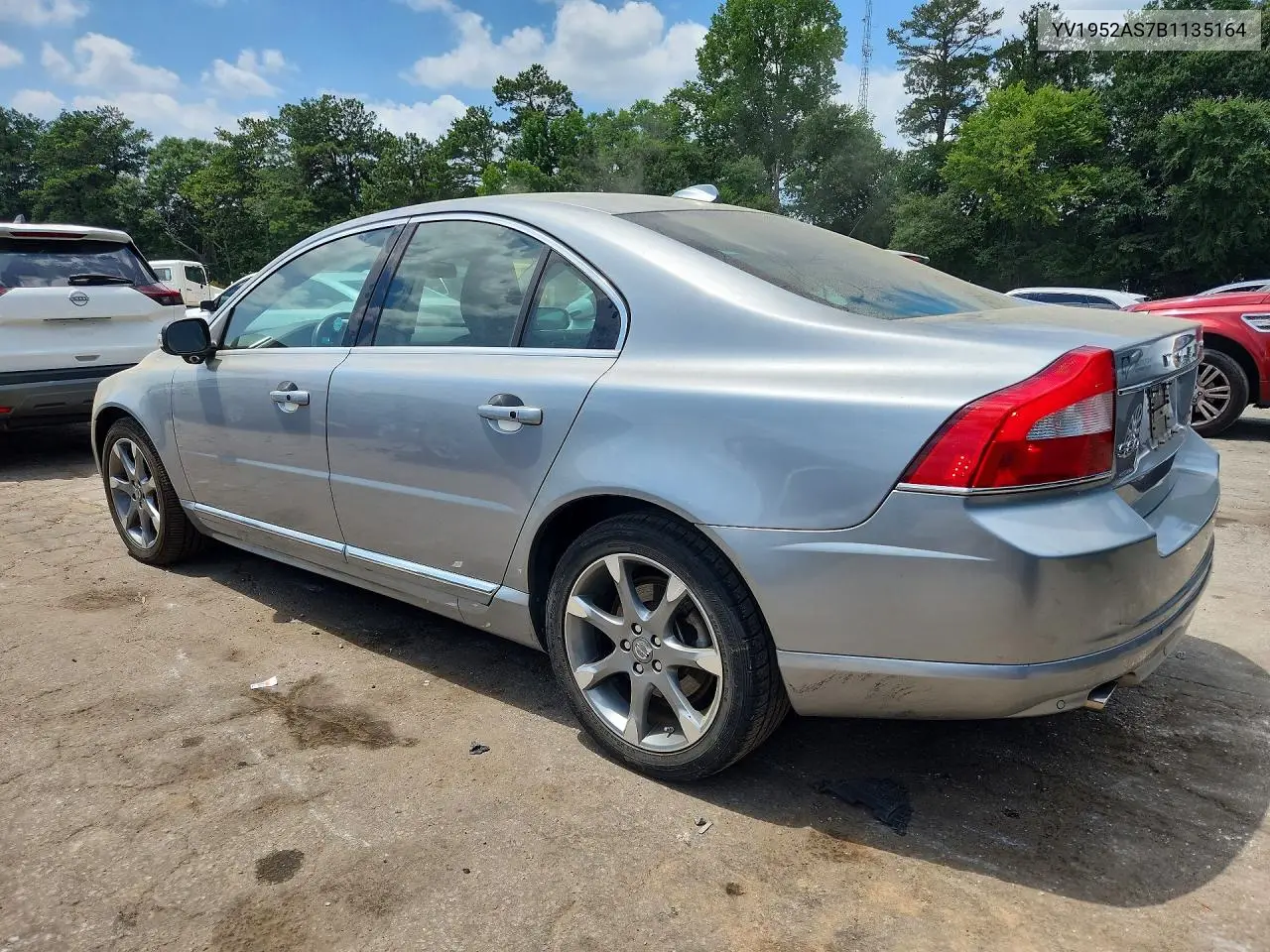2012 Volv S80 VIN: YV1952AS7B1135164 Lot: 59175336