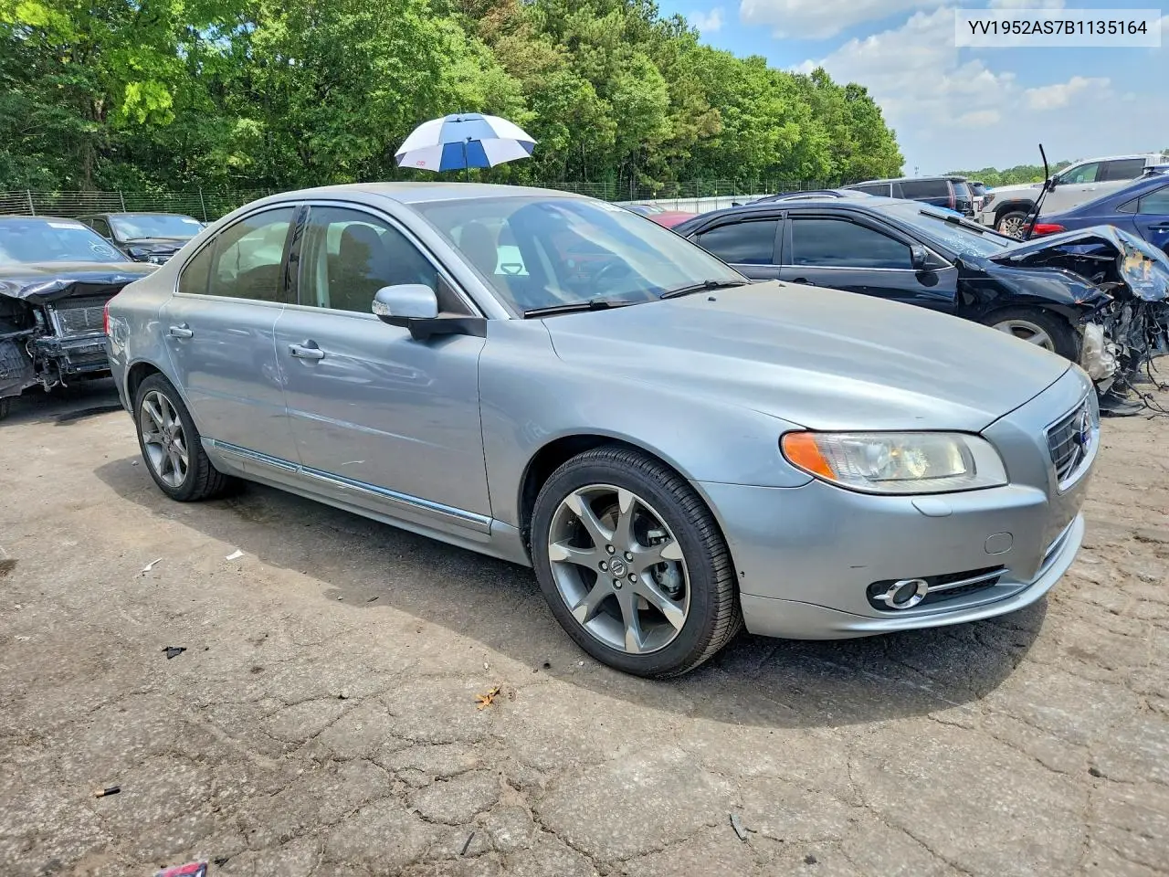2012 Volv S80 VIN: YV1952AS7B1135164 Lot: 59175336