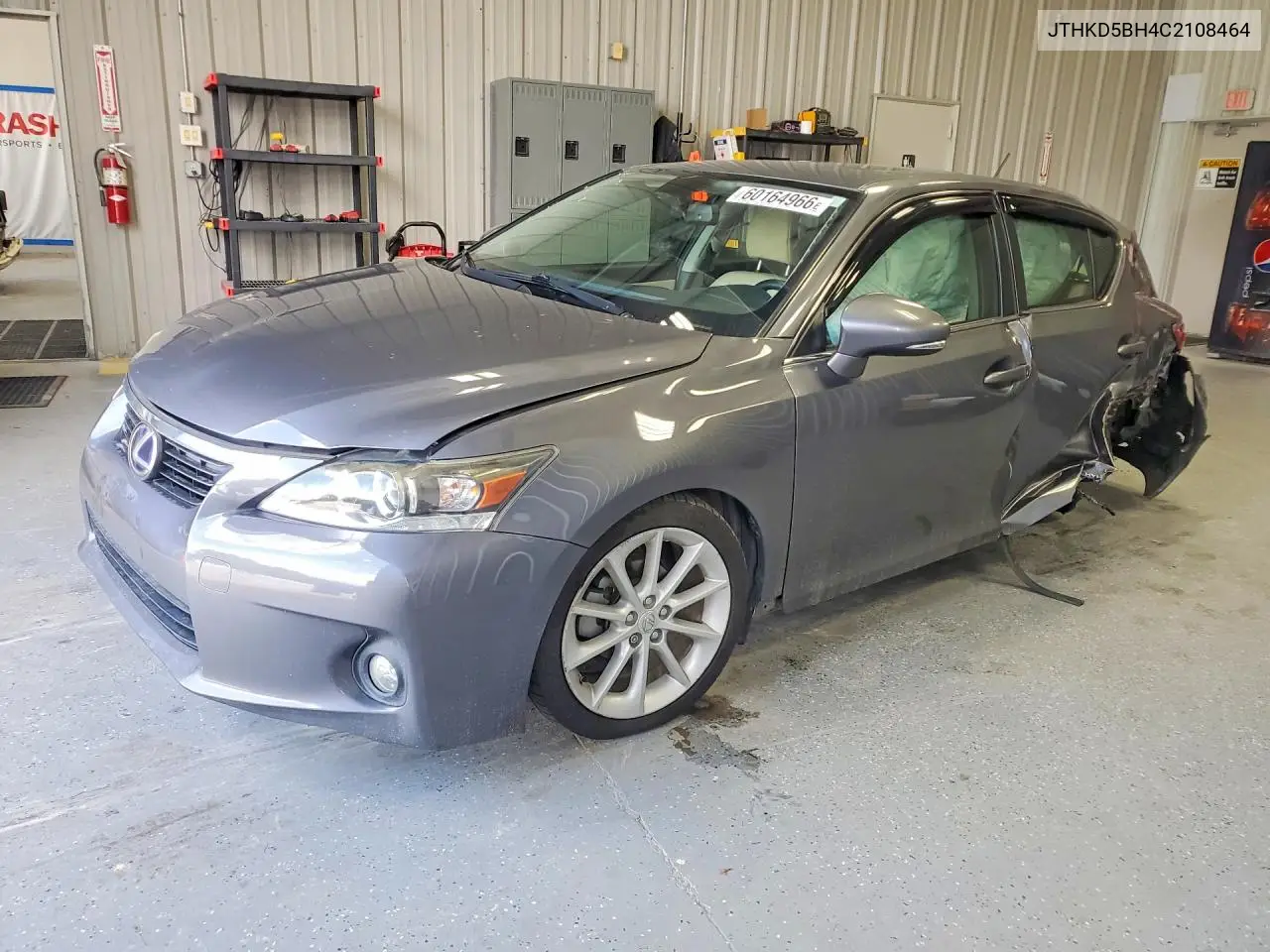 2012 Lexu Hybrid Ct200H VIN: JTHKD5BH4C2108464 Lot: 60164966